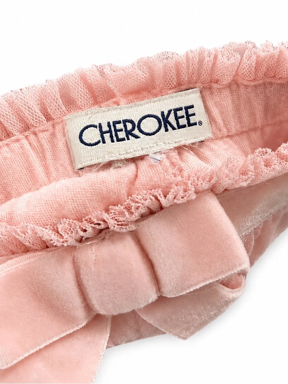 Cherokee Girls Pink Sparkle Tulle Midi Skirt Bow Size 6-8